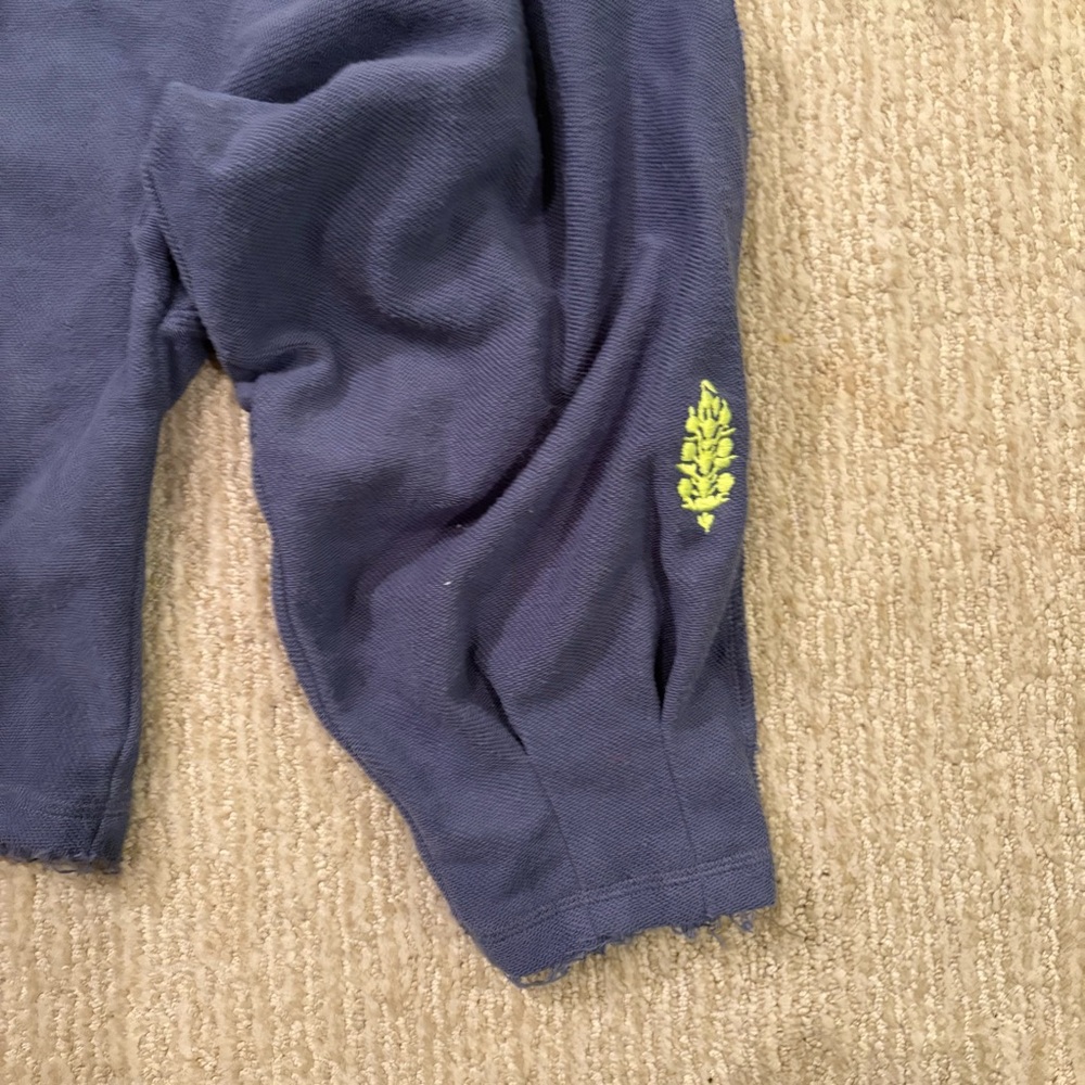 NWT Free People x FP Movement End Game Hoodie in Blue Combo - Picture 12 of 13